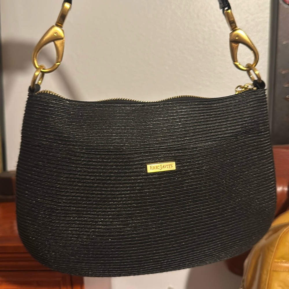 Eric Javits Like New Shoulder Bag-Lime Interior